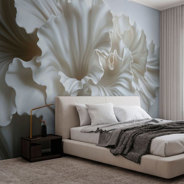 Fototapet Falduri delicate de eleganță texturată, Fototapet flori 3D, Fototapet populare, w03620 - Tapeko.ro