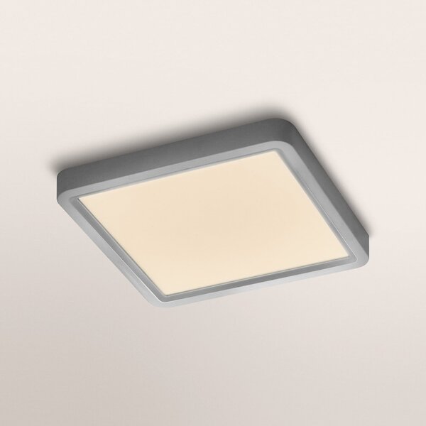 OSRAM Plafonieră LED ORBIS QUICKFIX 32x32 cm, argintiu, clickdim, reglabil, Metalic, Camera de zi / sufragerie, Metal, Modern