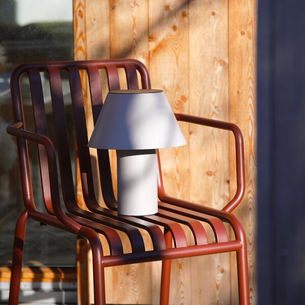 Markslöjd Lampa de masă solară cu LED Vivo, gri, IP44, înălțime 30 cm, dimabilă., reglabil, Gri, Metal, Scandinavă