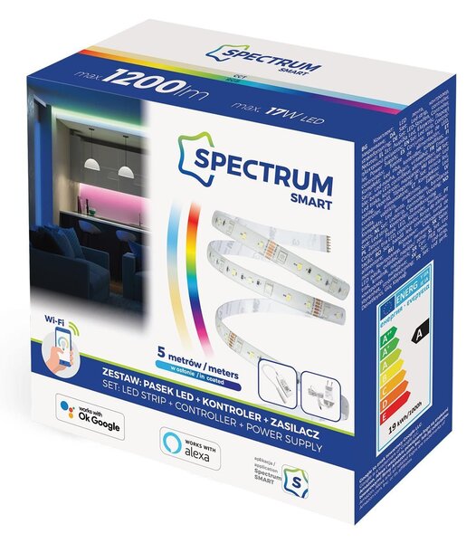 Banda SMART LED 17W RGB WIFI 5M