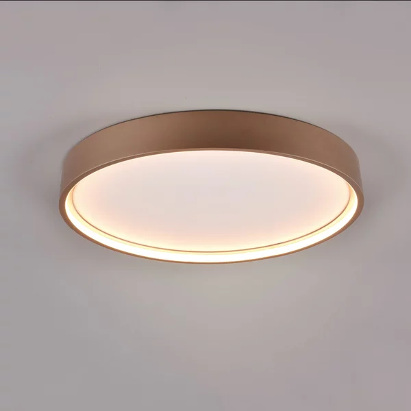 Trio Lighting Doha plafonieră LED, CCT, cafeniu, Maro / Rugină, Camera de zi / sufragerie, Metal, Perete rotund