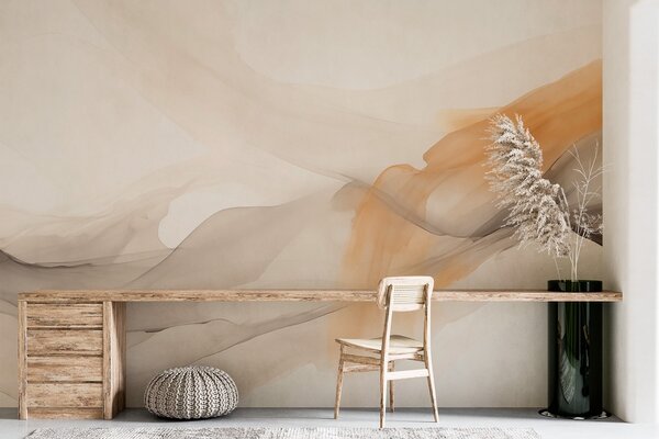 Fototapet Nuanțele suave dansează pe pânză, Fototapet abstracte, Fototapet populare, w03734 - Tapeko.ro