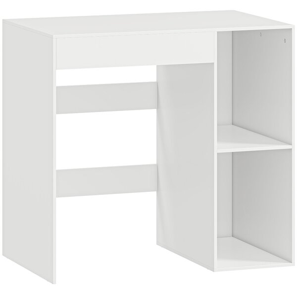 HOMCOM Dulap deasupra Mașinii de Spălat, Mobilier Modern cu Rafturi Deschise, Spațiu Economisit pentru Baie și Rufe, 96x60x95 cm, Alb | Aosom Romania