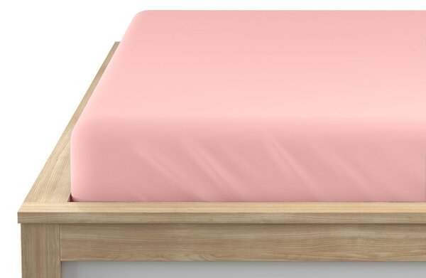 Cearsaf Jersey EXCLUSIVE roz deschis 90 x 200 cm