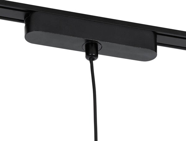 Lampă modernă neagră pentru sistem de șine monofazat cu LED inclus - Magnetic Lance