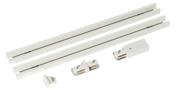 Sistem de șine modern monofazat alb 50cm set de 2 - Iconic