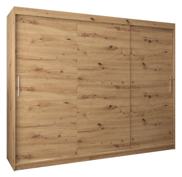 Dulap de haine 250 cm Toki (stejar artisan + stejar artisan). 1064869