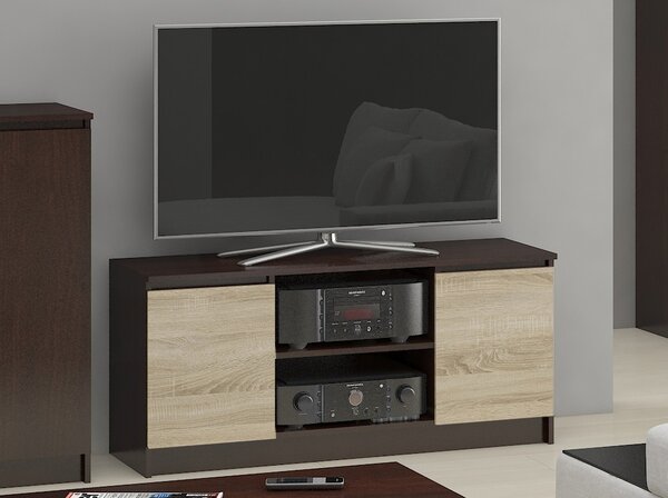 Măsuță TV Darian (wenge + Stejar sonoma). Promo -14%. 1069383