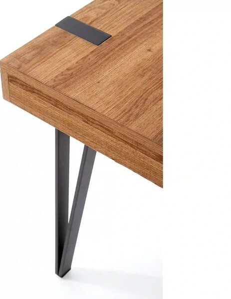 Birou B39, nuc/negru, 110x55x76 cm