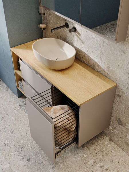 Cersanit Moduo dulap 59.5x44.7x57 cm sub chiuveta pe perete bej S590-103-DSM