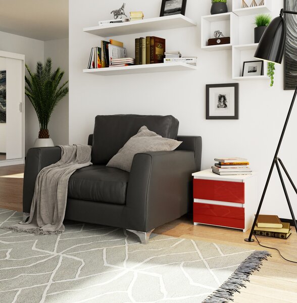Noptieră Cleania CL2 (Roșu lucios). Promo -12%. 1069507
