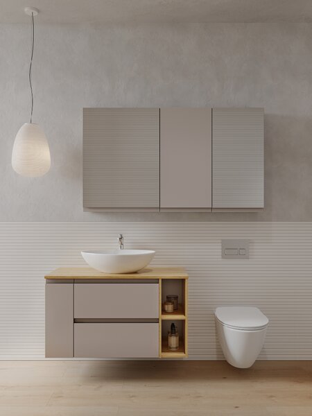 Cersanit Moduo dulap 59.4x14.1x80 cm laterala pe perete bej S590-111-DSM