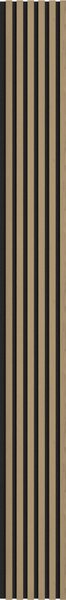 Mexen Lam-F, lamele acustice de perete 275 × 30 cm, suport din fetru 8 mm, furnir tehnic, stejar nobil, S105-275307-3015-004
