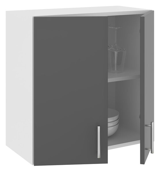 Corp haaus Karo, 2 Usi, Antracit/Alb, 60 x 30 x 60 cm