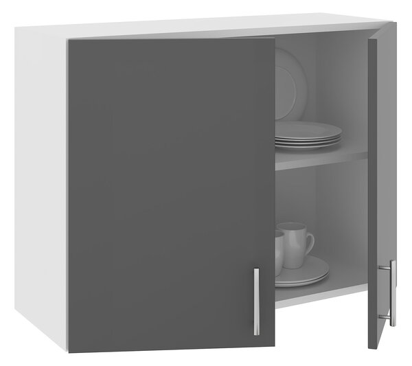 Corp haaus Karo, 2 Usi, Antracit/Alb, 80 x 30 x 60 cm