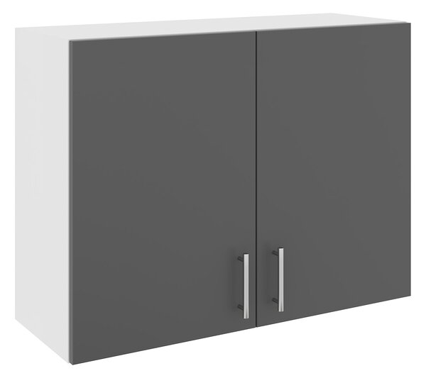 Corp haaus Karo, 2 Usi, Antracit/Alb, 80 x 30 x 60 cm