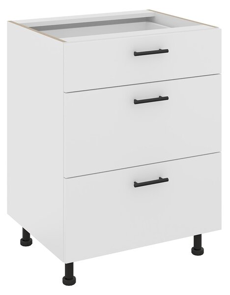 Corp haaus Karo, 3 Sertare, Alb, 60 x 50 x 80 cm