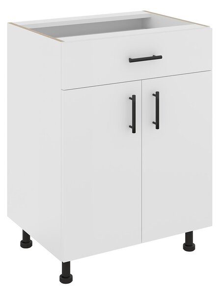 Corp haaus Karo, 1 Sertar, 2 Usi, Alb, 60 x 50 x 80 cm