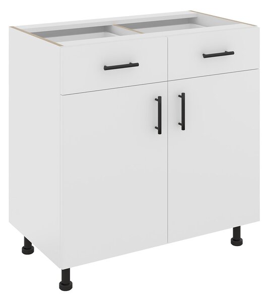 Corp haaus Karo, 2 Sertare, 2 Usi, Alb, 80 x 50 x 80 cm