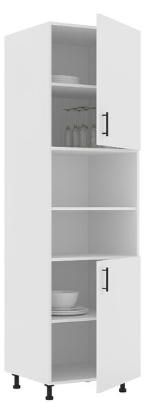 Corp haaus Karo, 2 Usi, cu spatiu cuptor, Alb, 60 x 57 x 210 cm