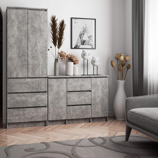 Comodă Kalista VI (beton). Promo -17%. 1128638