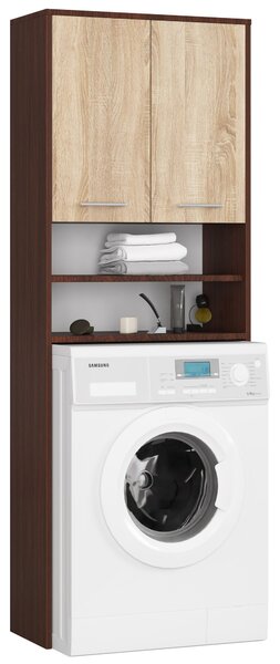 Dulap deasupra mașinii de spălat Farid TYP5 (wenge + Stejar sonoma). Promo -18%. 1069760