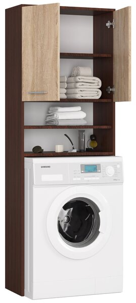 Dulap deasupra mașinii de spălat Farid TYP5 (wenge + Stejar sonoma). Promo -18%. 1069760