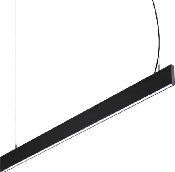 Ideal Lux - Lustră LED suspendată pe cablu STEEL, 29W, 230V, 3000K, CRI 90, 120 cm, negru