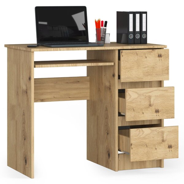 Masă PC Benicio (Stejar artisan) (D). Promo -22%. 1070952