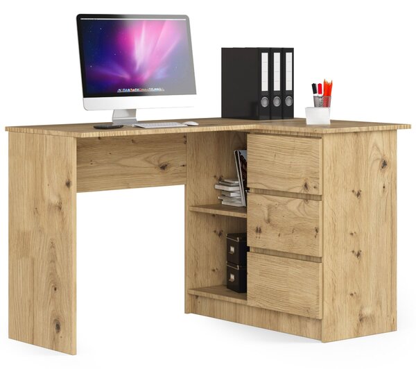 Masă PC de colț Bodhi (Stejar artisan) (D). Promo -18%. 1070965