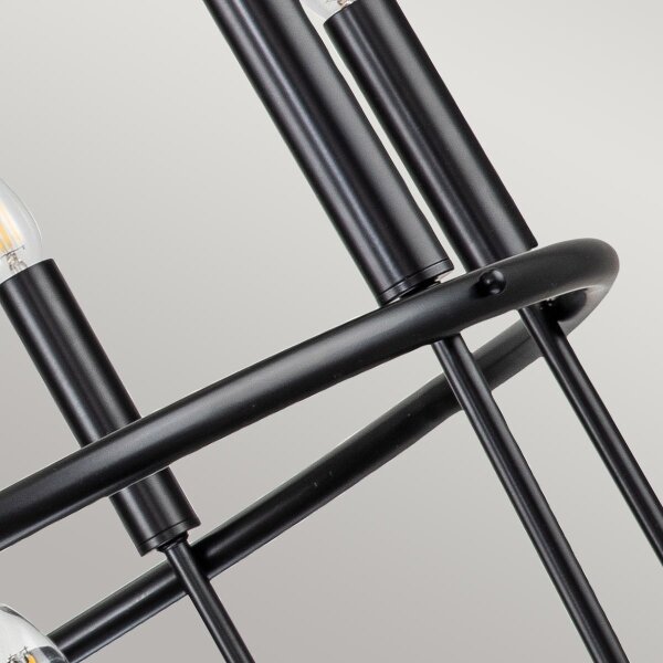 Kichler KL-CAPITOL-HILL12-BLK-Candelabru pe lanț CAPITOL HILL 12xE14/40W/230V negru