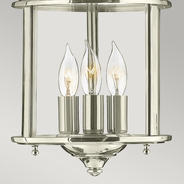 Hinkley HK-GENTRY-P-S-PN - Candelabru pe lanț GENTRY, 3xE14/60W/230V, crom lucios