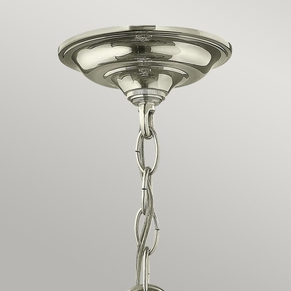 Hinkley HK-GENTRY-P-S-PN - Candelabru pe lanț GENTRY, 3xE14/60W/230V, crom lucios