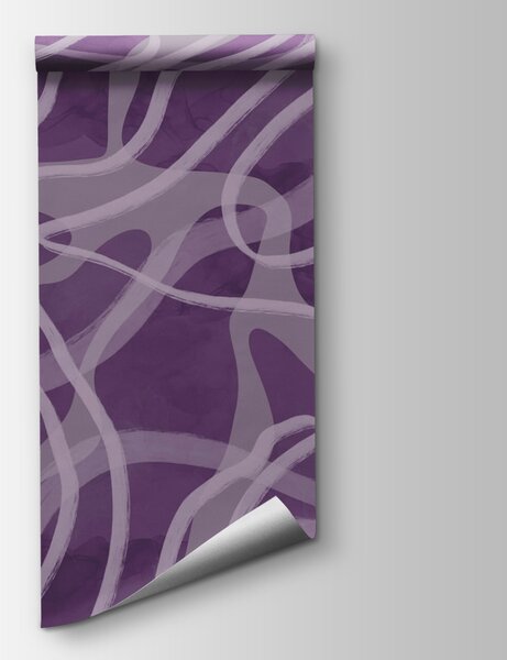 Fototapet Model violet și alb, Fototapet abstracte, Fototapet populare, t00040 - Tapeko.ro