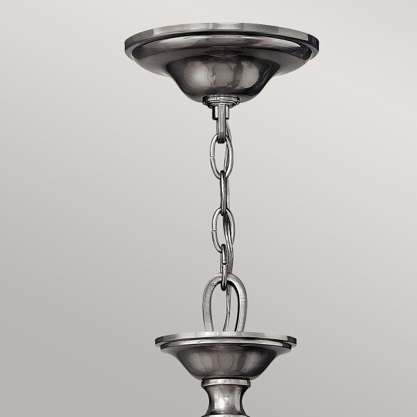 Hinkley HK-SUSSEX5 - Candelabru suspendat SUSSEX cu lanț, 5xE14/40W/230V, crom mat