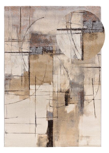 Covor gri-bej 133x190 cm Beruti – Universal