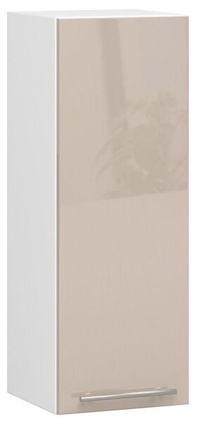 Dulap superior de bucătărie Ozara W30 H720 (alb + cappuccino lucios). Promo -20%. 1071179