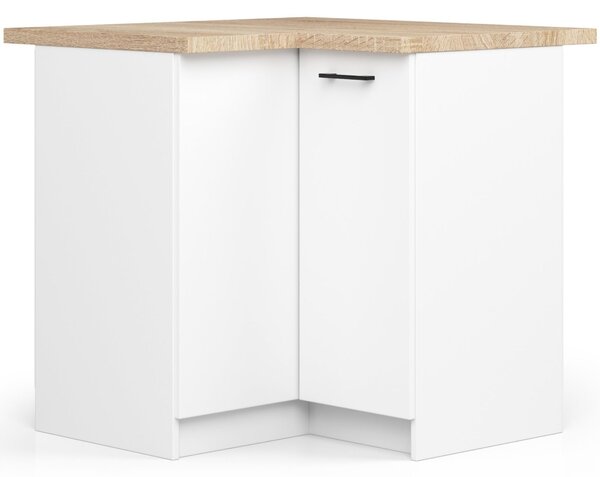 Dulap inferior de bucătărie de colț Ozara S90 90 (alb). Promo -17%. 1069131