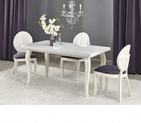 Masa extensibila MOZART, alb, 160/240x90x75 cm