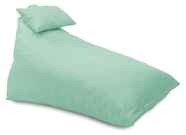 Fotoliu puf, Pufrelax Kudos, perna inclusa, material impermeabil - Verde menta