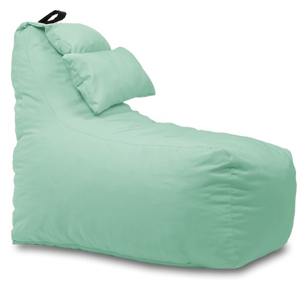 Fotoliu puf, Pufrelax Miraggio, perna inclusa, material impermeabil - Verde menta
