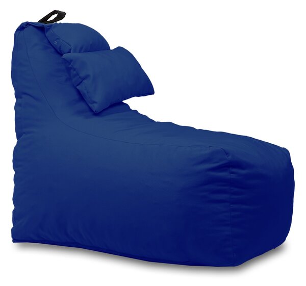 Fotoliu puf, Pufrelax Miraggio, perna inclusa, material impermeabil - Blue Royal