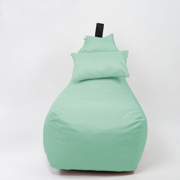 Fotoliu puf, Pufrelax Miraggio, perna inclusa, material impermeabil - Verde menta