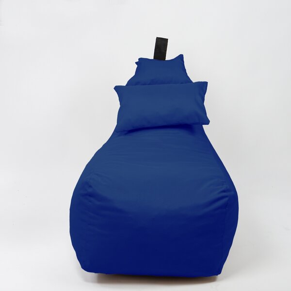 Fotoliu puf, Pufrelax Miraggio, perna inclusa, material impermeabil - Blue Royal