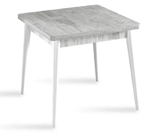 Masa bucatarie Brigitte, patrat, culoare alb 80 cm