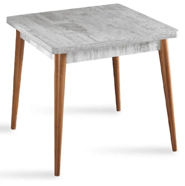 Masa bucatarie Brigitte, patrat, culoare alb 80 cm