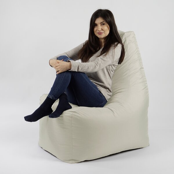 Fotoliu puf, Sunlounger EVO XL, umplutura de burete Memory Mix, material impermeabil - Crem