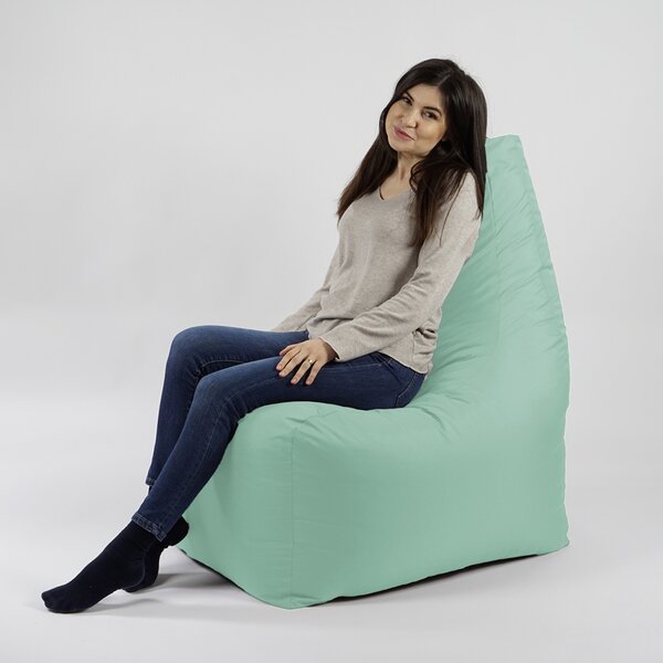 Fotoliu puf, Sunlounger EVO XL, umplutura de burete Memory Mix, material impermeabil - Verde menta