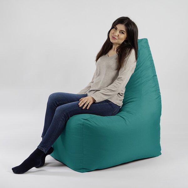 Fotoliu puf, Sunlounger EVO XL, umplutura de burete Memory Mix, material impermeabil - Turcoaz