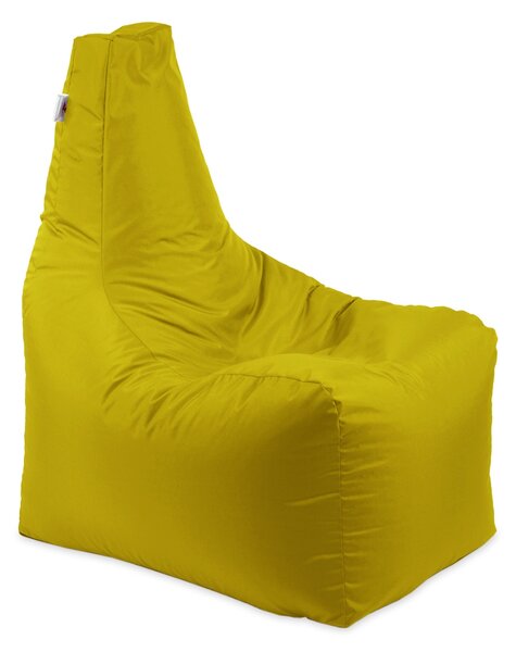 Fotoliu puf, Sunlounger EVO XL, umplutura de burete Memory Mix, material impermeabil - Galben